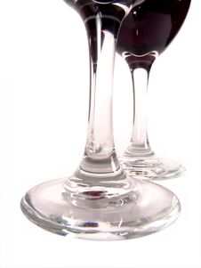 Wine Glasses Close-up Stock Images Wine Glasses Close-up Stock Images