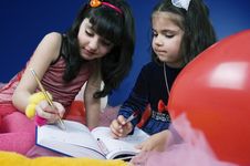 Writing In An Agenda Stock Images