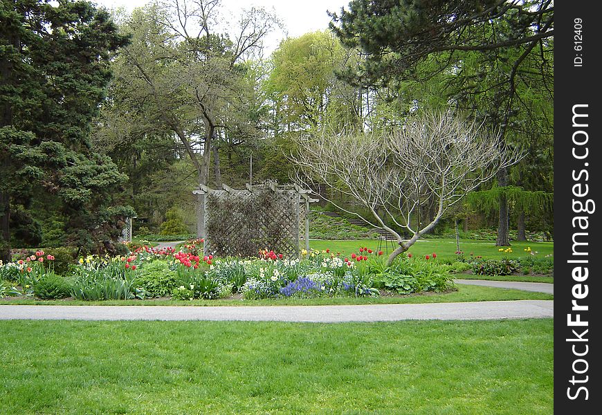 Spring Gardens in Niagara Falls, Ontario, Canada. Spring Gardens in Niagara Falls, Ontario, Canada