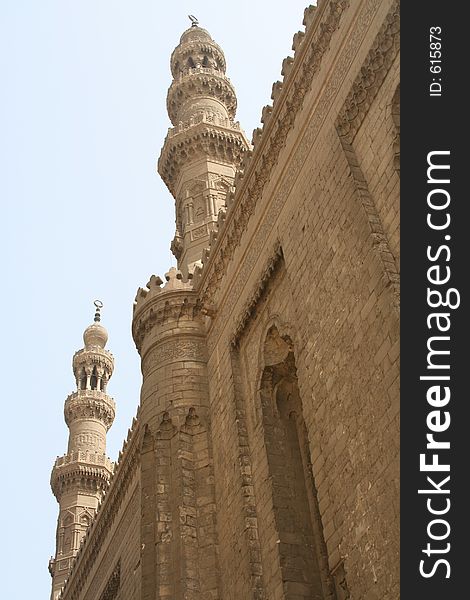 Exterior of a mosque in Cairo, Egypt. Exterior of a mosque in Cairo, Egypt