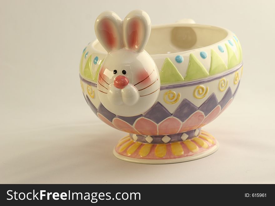 Porcelain Easter Bunny Bowl