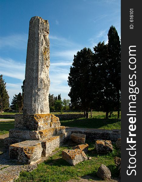 A view of Temple of Jupiter in Syracuse