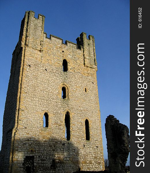 Castle ruin in the English countryside. Castle ruin in the English countryside