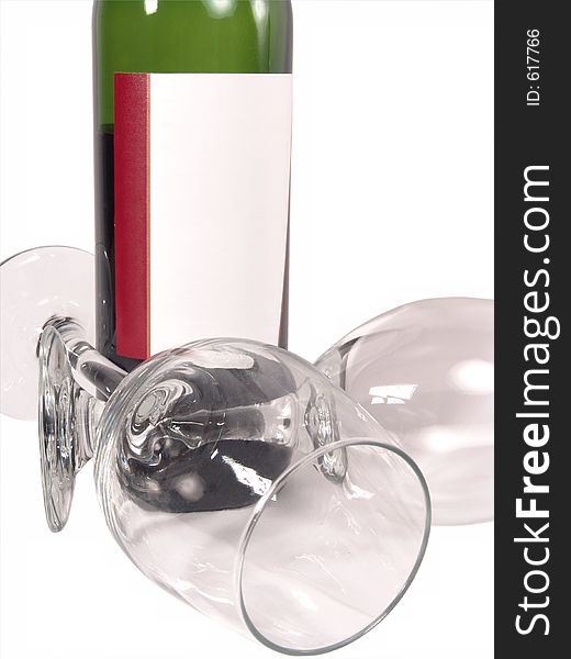 Wine Glasses Bottle