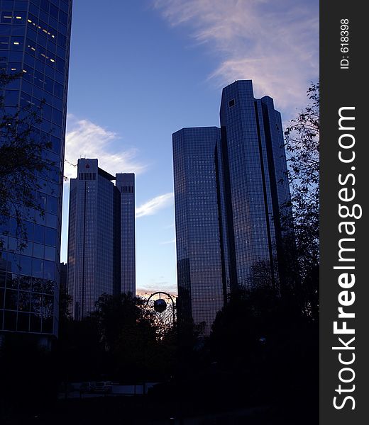 Frankfurt skyline. Frankfurt skyline