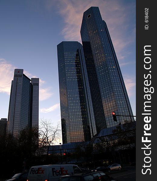 Frankfurt skyline. Frankfurt skyline