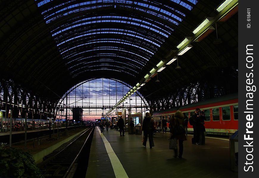 Railway station, germany