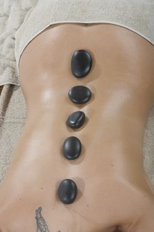 Hot-stone Massage Stock Images Hot-stone Massage Stock Images