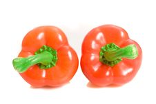 Two Sweet Peppers Royalty Free Stock Image