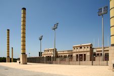 Barcelona Olympic Stadium Royalty Free Stock Photo Barcelona Olympic Stadium Royalty Free Stock Photo