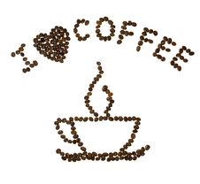 I Dark Heart Coffee Stock Image I Dark Heart Coffee Stock Image