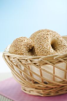 Breakfast Bagel Royalty Free Stock Photo Breakfast Bagel Royalty Free Stock Photo