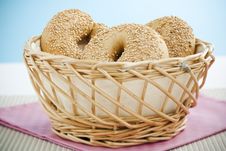 Breakfast Bagel Royalty Free Stock Image Breakfast Bagel Royalty Free Stock Image