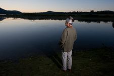 Lady At The Lake Stock Images Lady At The Lake Stock Images