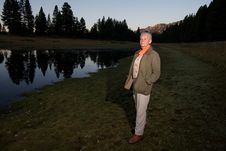 Lady At The Lake Royalty Free Stock Images Lady At The Lake Royalty Free Stock Images