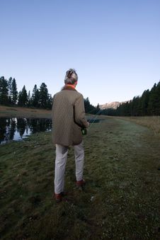 Lady At The Lake Royalty Free Stock Photo Lady At The Lake Royalty Free Stock Photo