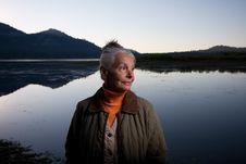 Lady At The Lake Stock Images Lady At The Lake Stock Images