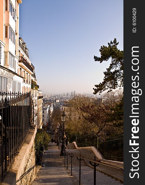 The picture is made during walk on a hill Montmartre. The picture is made during walk on a hill Montmartre