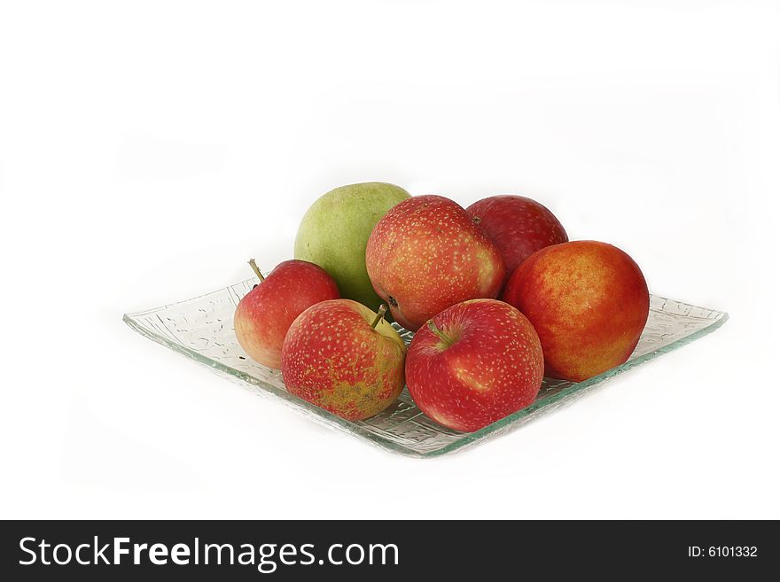 Apples isolated on the white background