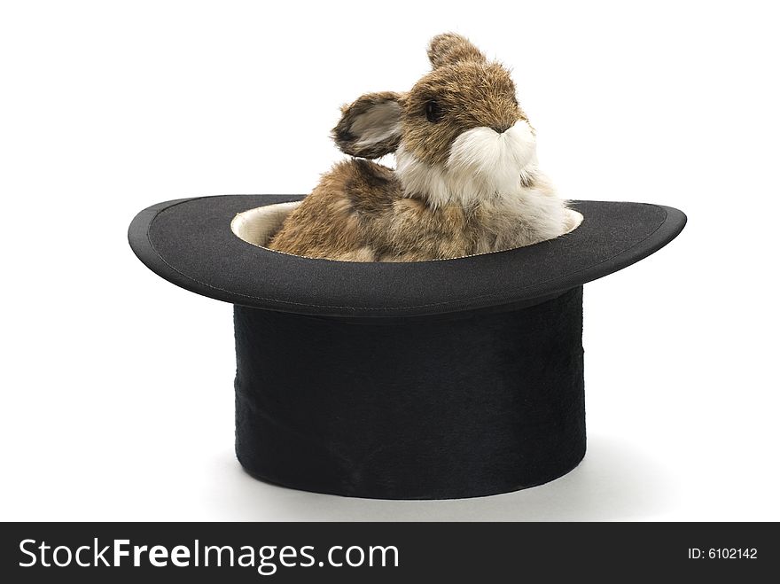 Easter bunny surprise in a top hat