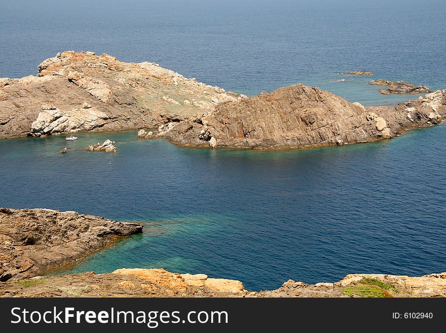 Costa Brava landscape, cap de creus. Costa Brava landscape, cap de creus