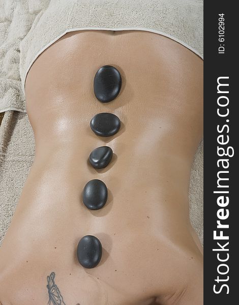 Hot-stone massage