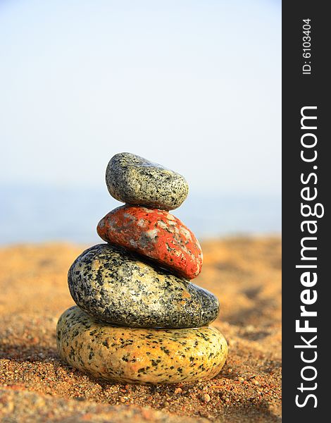 Stones on the seashore, beach