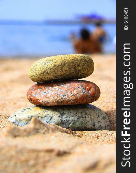 Stones on the seashore, beach