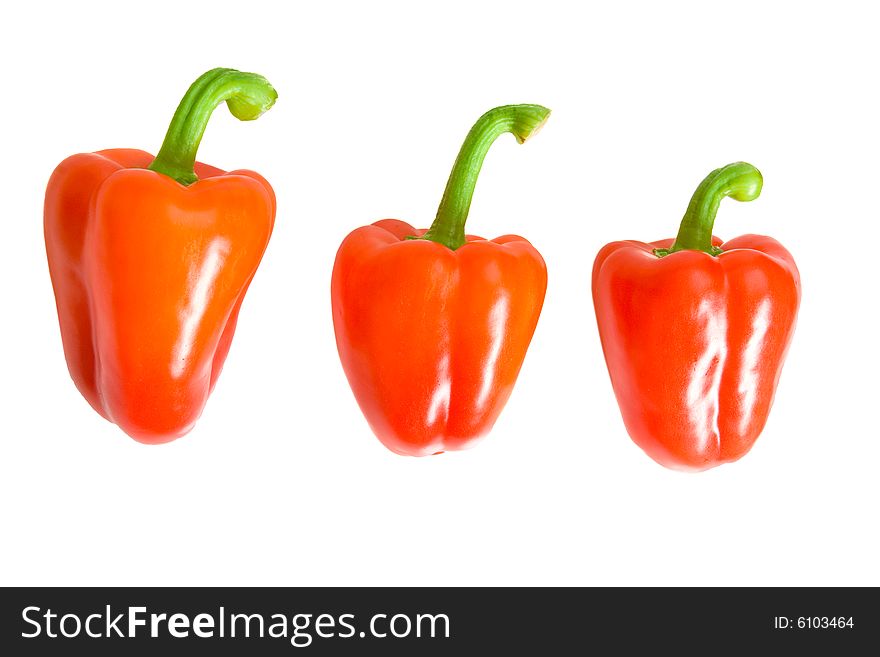 Three sweet peppers