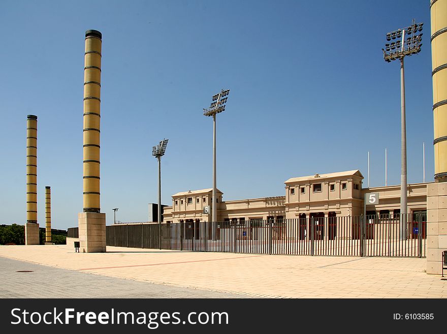 Olympic Football Stadium in Barcelona. Olympic Football Stadium in Barcelona