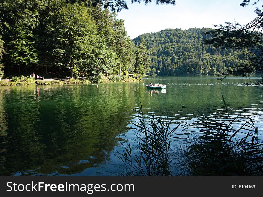 A beautiful lake in the tirolean alps. A beautiful lake in the tirolean alps