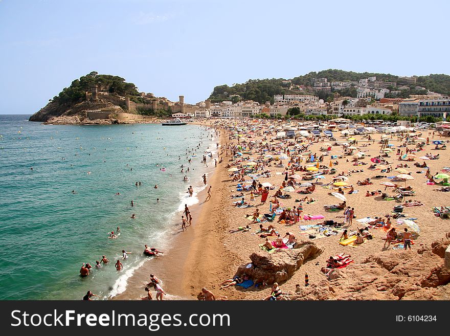 Costa Brava landscape, tossa de mar. Costa Brava landscape, tossa de mar