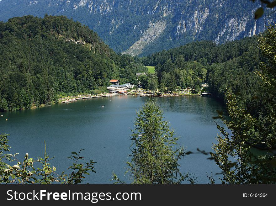 A beautiful lake in the tirolean alps. A beautiful lake in the tirolean alps