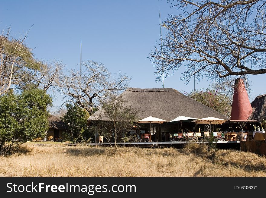Typical kruger park lodge for safari in south africa. Typical kruger park lodge for safari in south africa