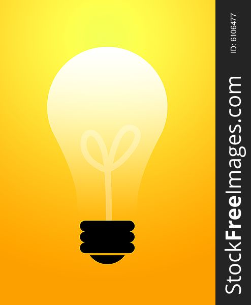 Glowing Light bulb for your idea or information related illustration and many more. Glowing Light bulb for your idea or information related illustration and many more.