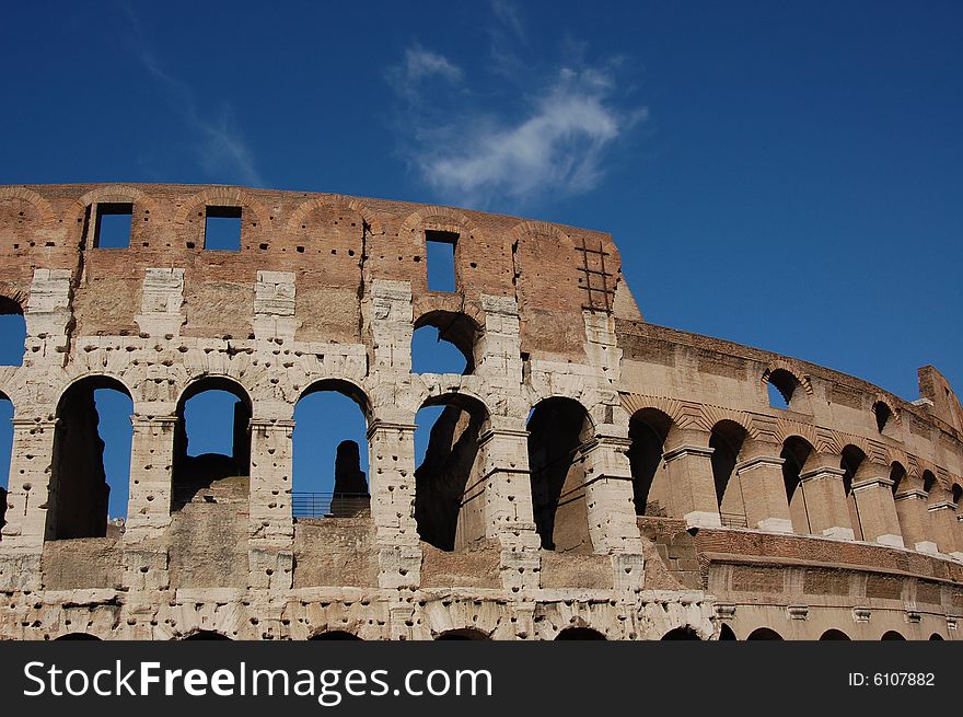 An image of the Colosseum in Rome, Italy.