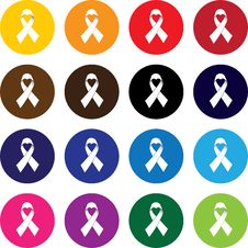 Pink Ribbon, Breast Cancer Awareness Vector Icon Circle Button S Royalty Free Stock Photo Pink Ribbon, Breast Cancer Awareness Vector Icon Circle Button S Royalty Free Stock Photo
