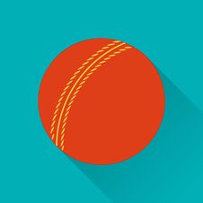 Cricket Game Flat Icon Royalty Free Stock Photography