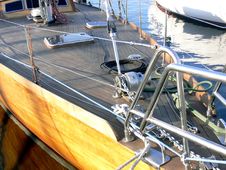 Sail Boat Deck Royalty Free Stock Images