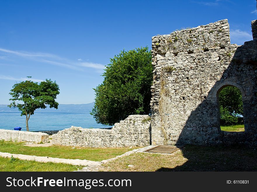 Early christianity ruins by Adriatic sea, Croatia. Early christianity ruins by Adriatic sea, Croatia