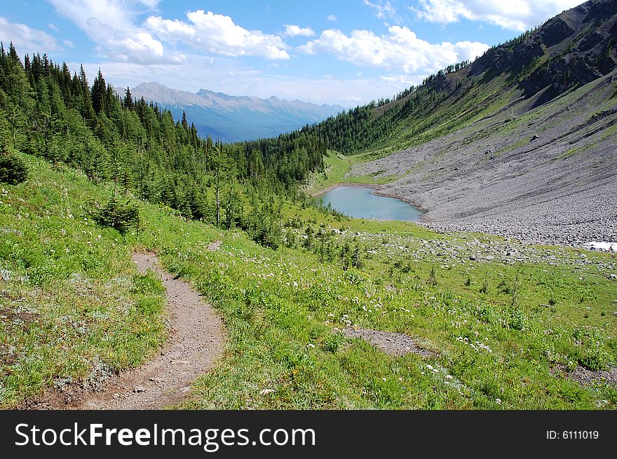 Alpine Lake And Meadows