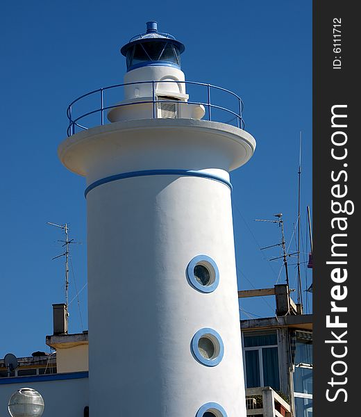 Beautiful beacon in Versilia coast