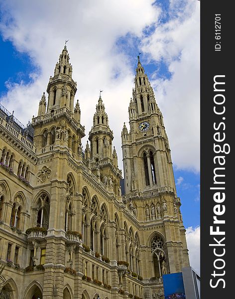 City history tourist tourism travel foreign country monument sky clouds water sightseeing day sunny gothic historic building cathedral tample architecture ancient Europe