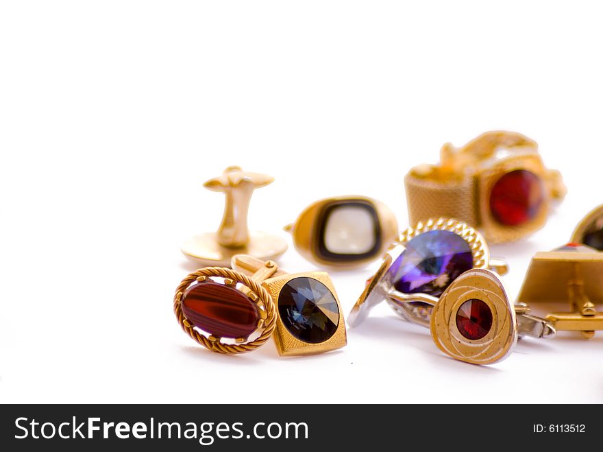 Cuff Link on white background. Cuff Link on white background.