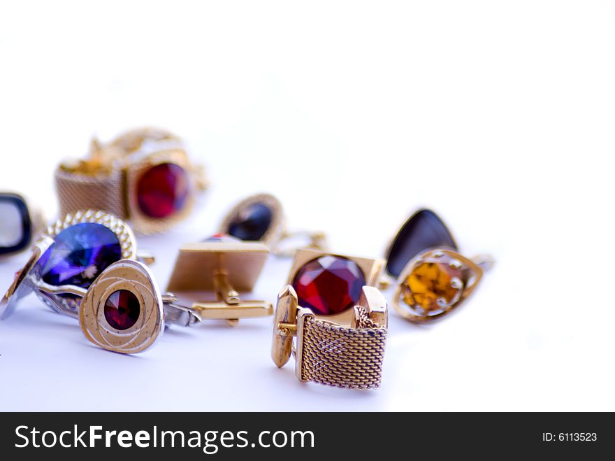 Cuff Link on white background. Cuff Link on white background.