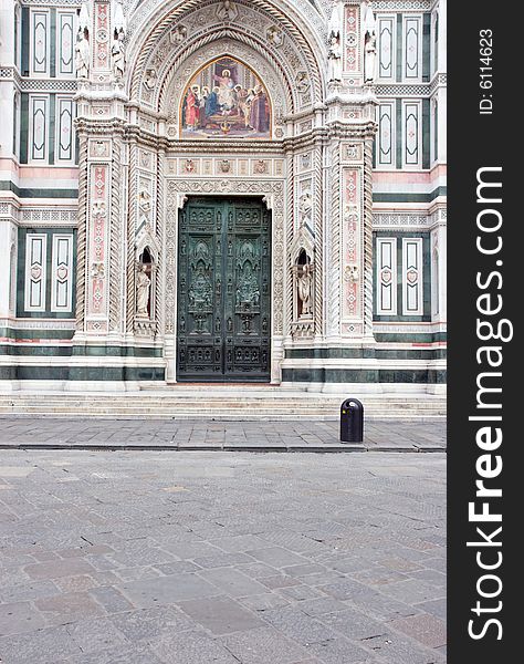 Doors to the Basilica di Santa Maria del Fiore, Florence, Italy (better known as the Duomo). Doors to the Basilica di Santa Maria del Fiore, Florence, Italy (better known as the Duomo)