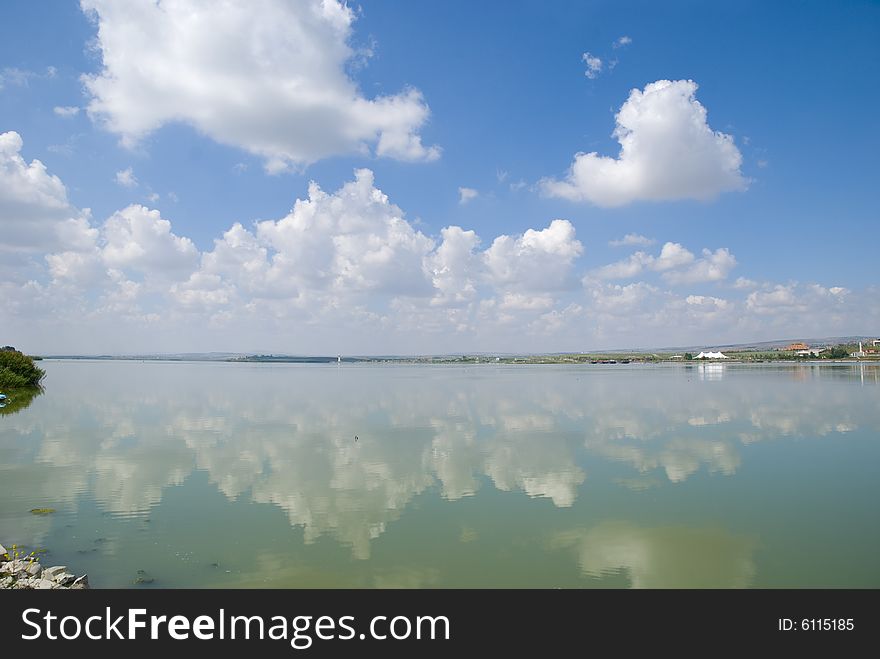 Tranquil Bay with blue skies. Tranquil Bay with blue skies.