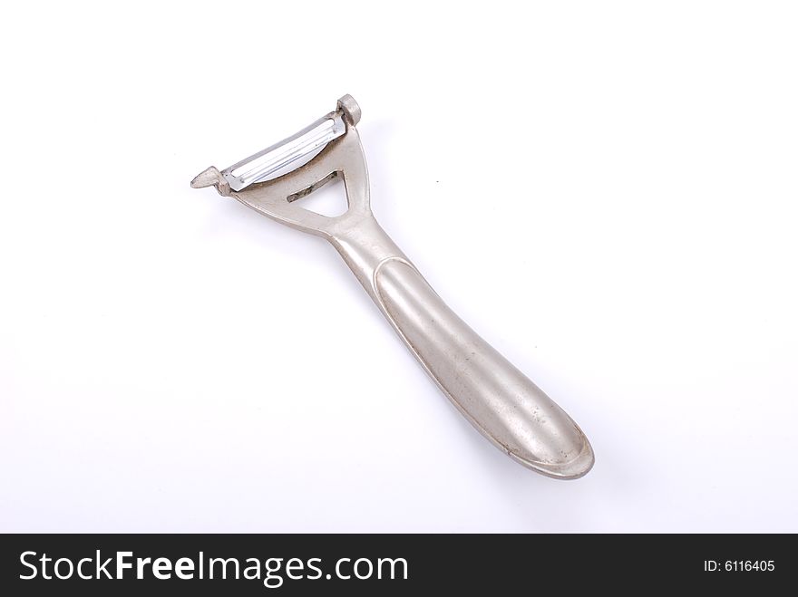 A kitchen razor on white background. A kitchen razor on white background