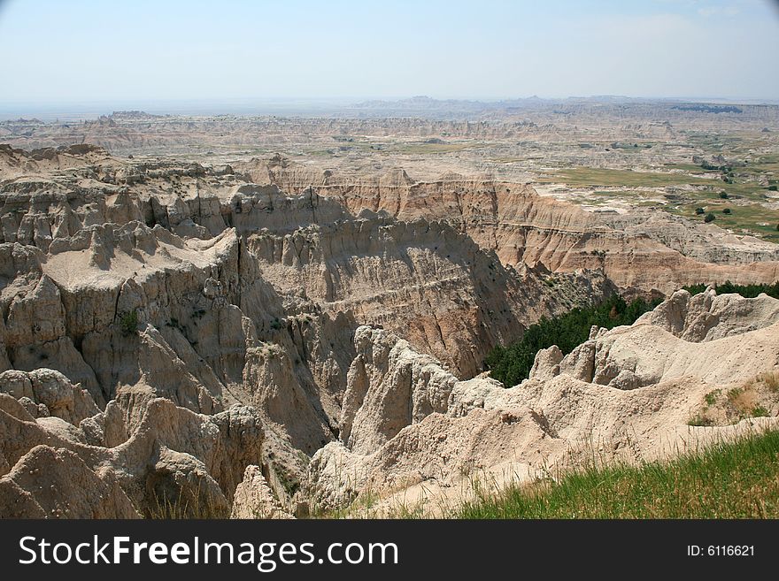 Landscape with mountains in Badland national Park. Landscape with mountains in Badland national Park