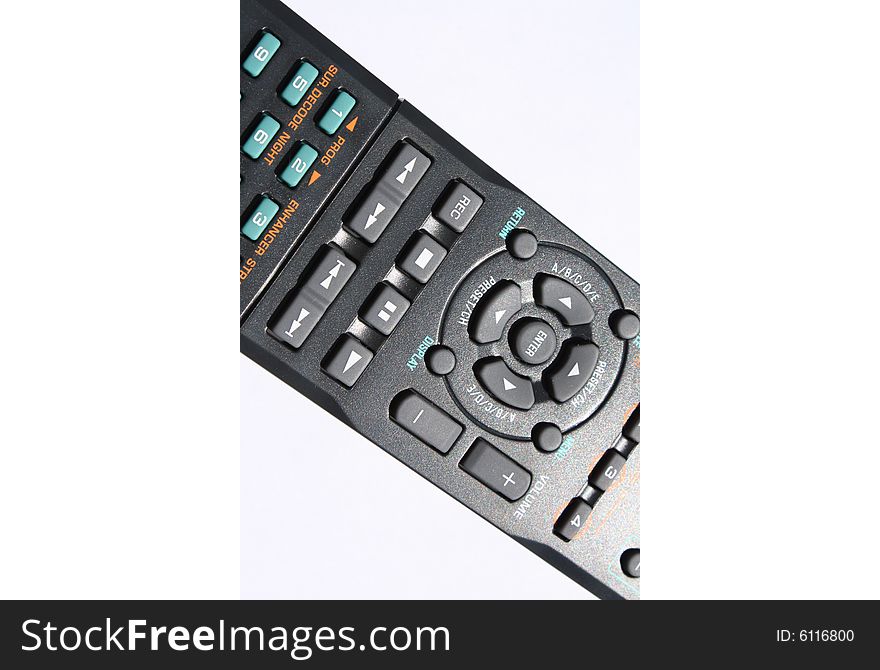 An overview of a black remote